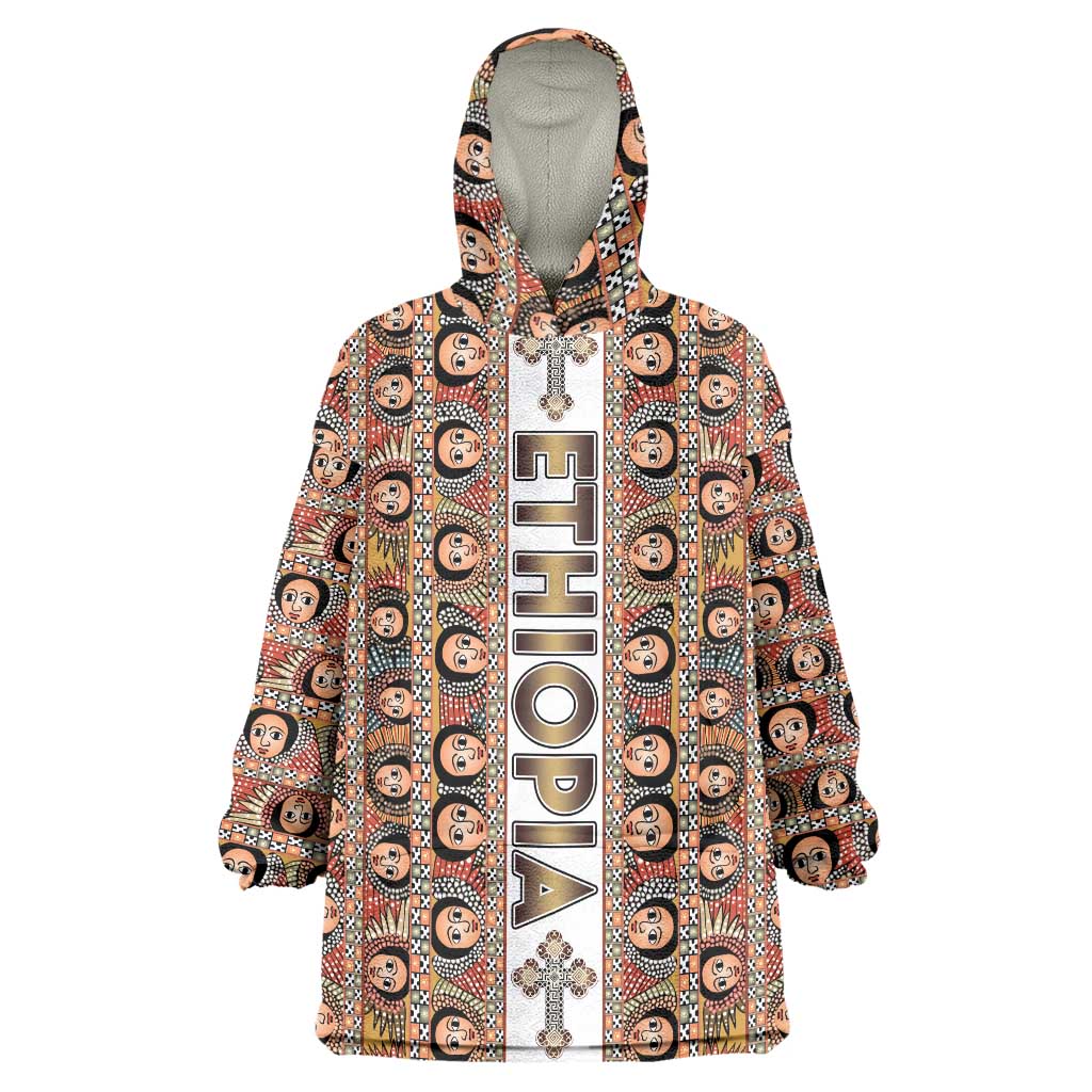 Personalized  Ethiopian Tewahedo Angel Orthodox Wearable Blanket Hoodie