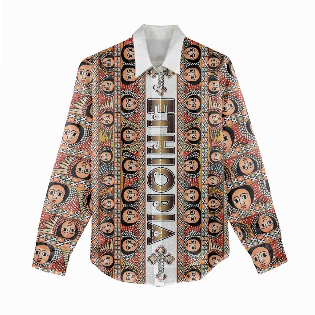 Personalized  Ethiopian Tewahedo Angel Orthodox Women Casual Shirt
