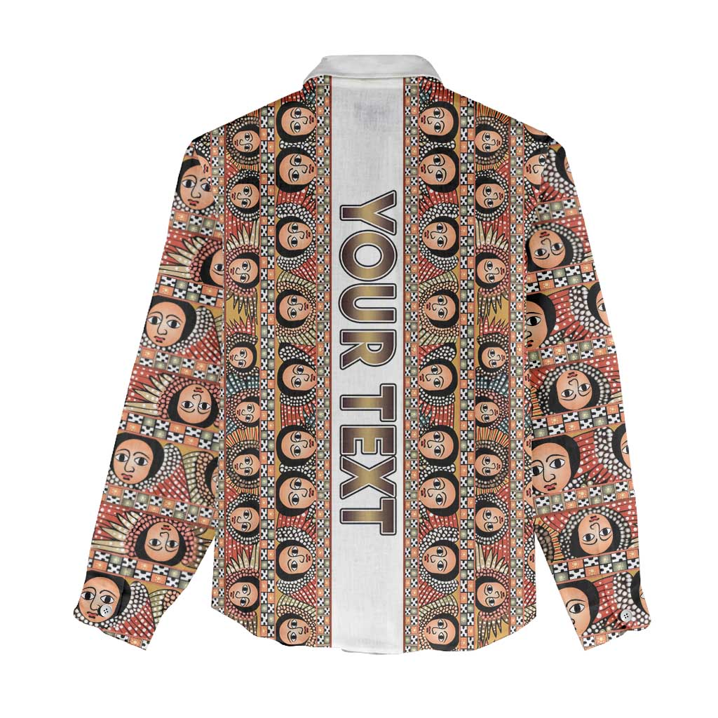 Personalized  Ethiopian Tewahedo Angel Orthodox Women Casual Shirt