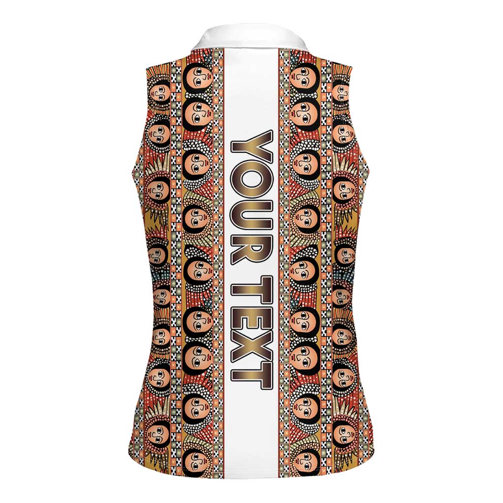 Personalized  Ethiopian Tewahedo Angel Orthodox Women Sleeveless Polo Shirt