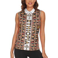 Personalized  Ethiopian Tewahedo Angel Orthodox Women Sleeveless Polo Shirt