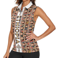 Personalized  Ethiopian Tewahedo Angel Orthodox Women Sleeveless Polo Shirt