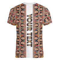 Personalized  Ethiopian Tewahedo Angel Orthodox Women V-Neck T-Shirt