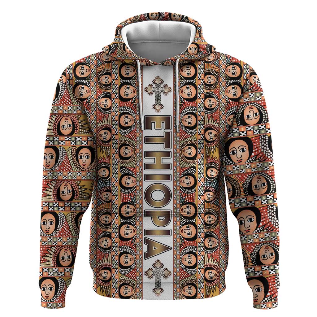 Personalized  Ethiopian Tewahedo Angel Orthodox Zip Hoodie
