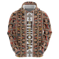 Personalized  Ethiopian Tewahedo Angel Orthodox Zip Hoodie