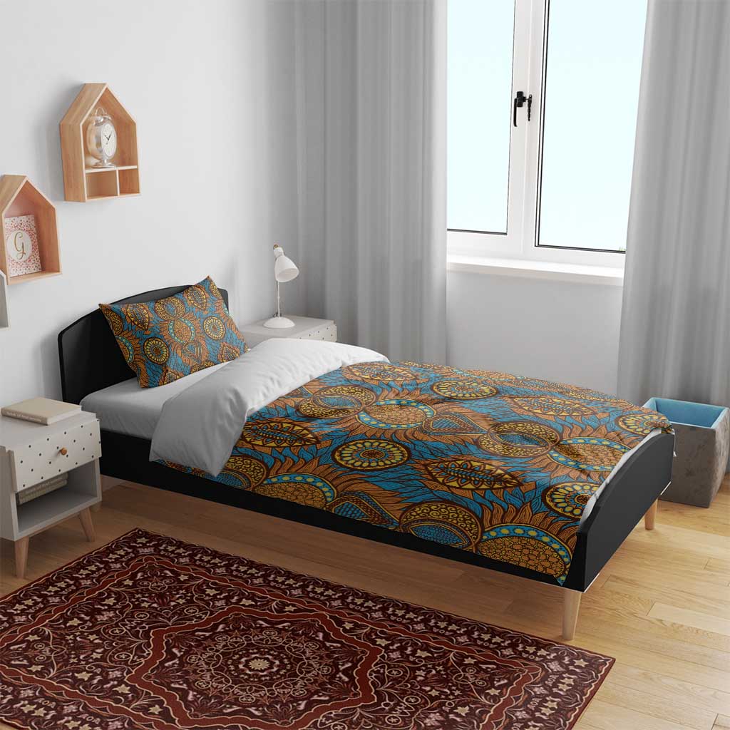 Tribal Earth African Ankara Pattern Bedding Set