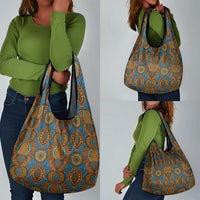 Tribal Earth African Ankara Pattern Grocery Bag