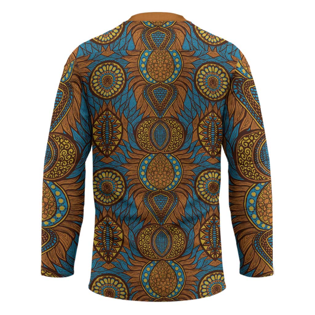 Tribal Earth African Ankara Pattern Hockey Jersey