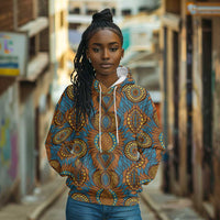 Tribal Earth African Ankara Pattern Hoodie