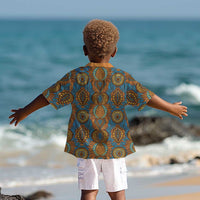 Tribal Earth African Ankara Pattern Kid Hawaiian Shirt