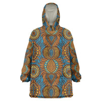 Tribal Earth African Ankara Pattern Kid Wearable Blanket Hoodie