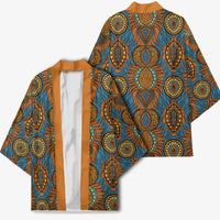 Tribal Earth African Ankara Pattern Kimono