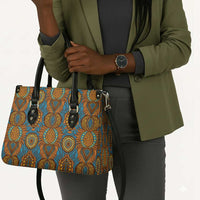Tribal Earth African Ankara Pattern Leather Bag