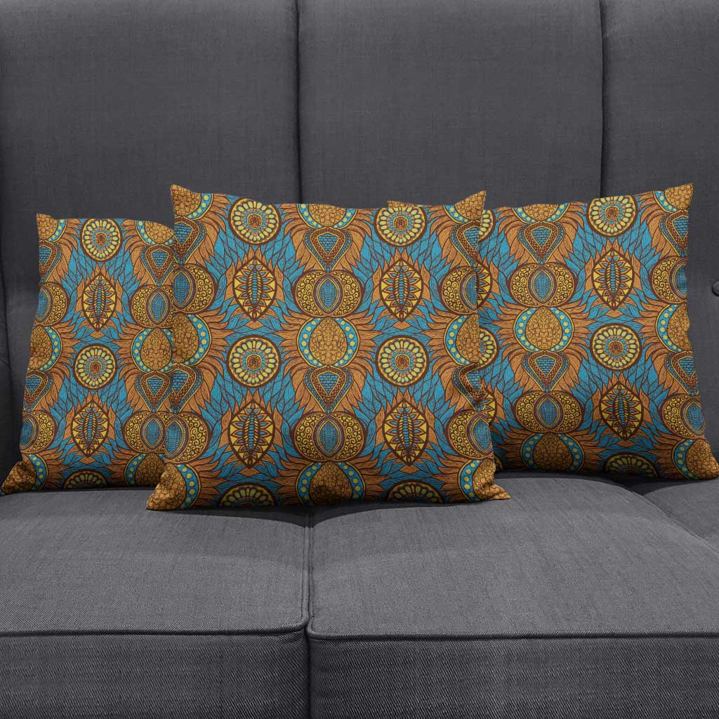 Tribal Earth African Ankara Pattern Pillow Cover