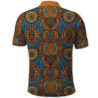Tribal Earth African Ankara Pattern Polo Shirt