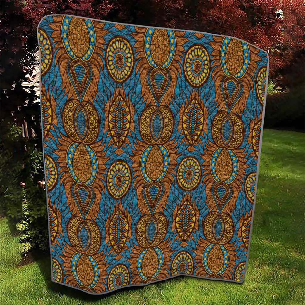 Tribal Earth African Ankara Pattern Quilt