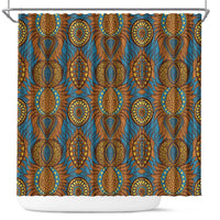 Tribal Earth African Ankara Pattern Shower Curtain