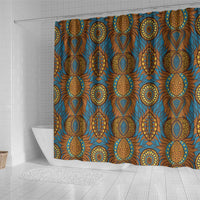 Tribal Earth African Ankara Pattern Shower Curtain