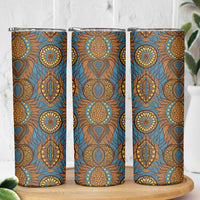Tribal Earth African Ankara Pattern Skinny Tumbler
