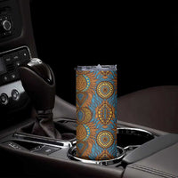 Tribal Earth African Ankara Pattern Skinny Tumbler