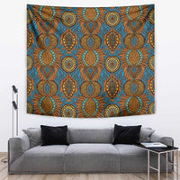 Tribal Earth African Ankara Pattern Tapestry