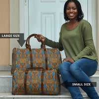 Tribal Earth African Ankara Pattern Travel Bag