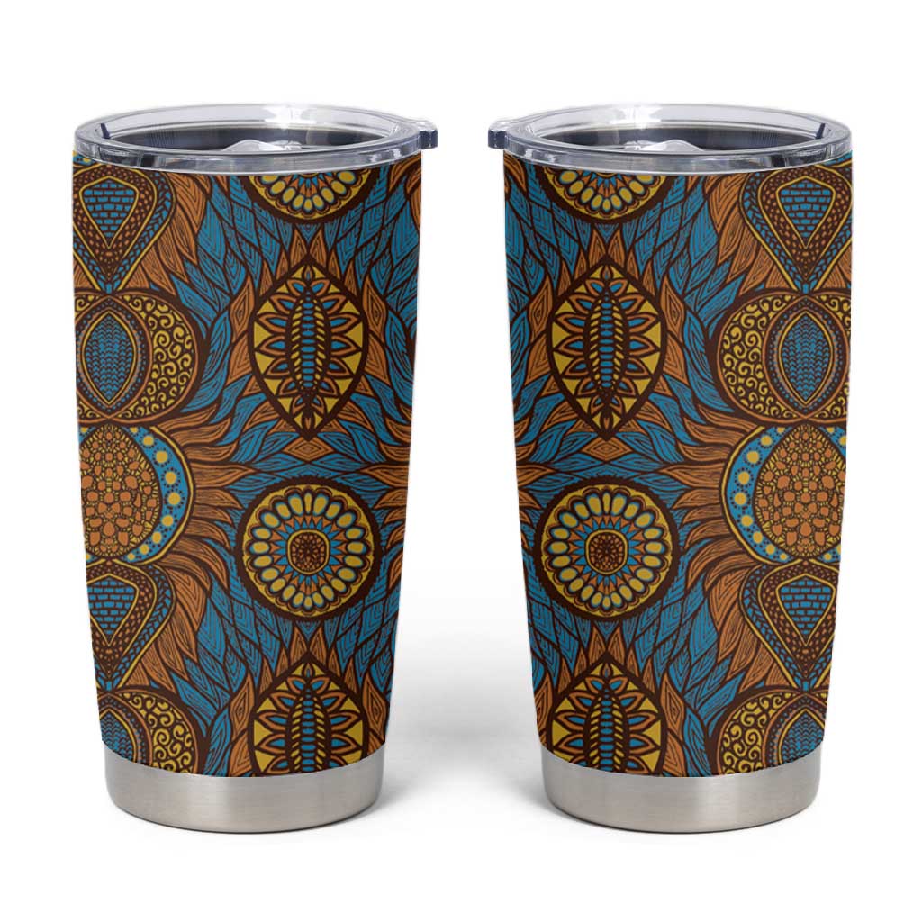 Tribal Earth African Ankara Pattern Tumbler Cup
