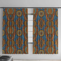 Tribal Earth African Ankara Pattern Window Curtain