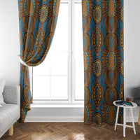 Tribal Earth African Ankara Pattern Window Curtain