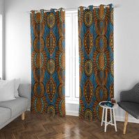 Tribal Earth African Ankara Pattern Window Curtain
