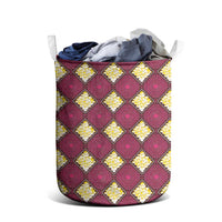 Ruby Gold African Ankara Pattern Laundry Basket
