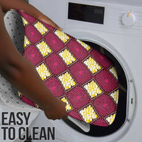 Ruby Gold African Ankara Pattern Bathroom Set