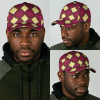 Ruby Gold African Ankara Pattern Classic Cap