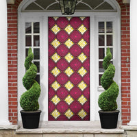 Ruby Gold African Ankara Pattern Door Cover