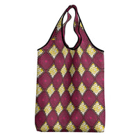 Ruby Gold African Ankara Pattern Grocery Bag