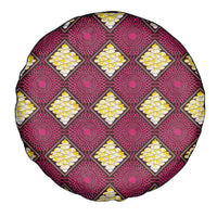 Ruby Gold African Ankara Pattern Spare Tire Cover
