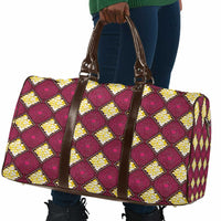 Ruby Gold African Ankara Pattern Travel Bag