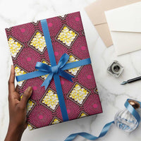 Ruby Gold African Ankara Pattern Wrapping Paper