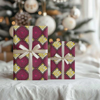 Ruby Gold African Ankara Pattern Wrapping Paper