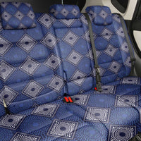 Indigo Diamond African Ankara Pattern Back Car Seat Cover