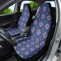 Indigo Diamond African Ankara Pattern Car Seat Cover
