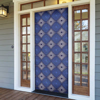Indigo Diamond African Ankara Pattern Door Cover