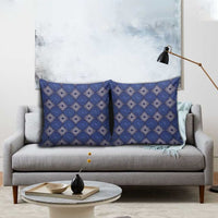 Indigo Diamond African Ankara Pattern Pillow Cover