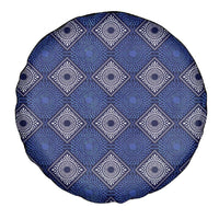 Indigo Diamond African Ankara Pattern Spare Tire Cover