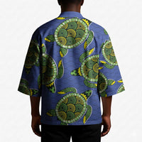 Emerald Turtle African Ankara Pattern Kimono