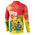 Personalized Ghana Republic Day Button Sweatshirt Black Star Square With Coat Of Arms