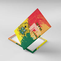 Ghana Republic Day Canvas Wall Art Black Star Square With Coat Of Arms