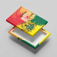 Ghana Republic Day Canvas Wall Art Black Star Square With Coat Of Arms