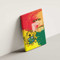 Ghana Republic Day Canvas Wall Art Black Star Square With Coat Of Arms