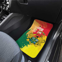 Ghana Republic Day Car Mats Black Star Square With Coat Of Arms